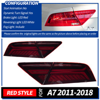 Systèmes d'éclairage automobile LED Feux arrière pour Audi A7 2011-2016 Nouveaux feux arrière LED améliorés Plug and Play Clignotants