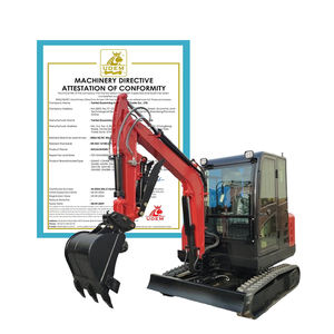 Mini excavadora sobre orugas de alta eficiencia con certificación EPA EURO5, pluma oscilante para ingeniería pequeña - Product Image 4