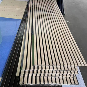 แผ่นโฟมอะคูสติกใยโพลีเอสเตอร์ MDF ดีไซน์ทันสมัย พร้อมความสามารถในการสร้างแบบจำลอง 3 มิติ และกราฟิก แผ่นอะคูสติกใยไม้ - Product Image 1