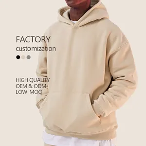 Sweatshirt Men Hoodie High Quality Casual Hooded Heavyweight Oversized Hoodie Puff Printing Logo Custom Hoodies For Men
