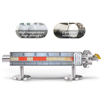 Indicateur de transmetteur de niveau magnétique pour réservoir GPL Interrupteurs à flotteur en acier inoxydable Compteur de liquide pour eau Jauge de niveau à rabat magnétique