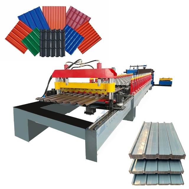 2025 New Design Corrugated Iron Sheets Making Machine IBR Roof Sheet Roll Forming Machine Metal Sheet Roof Trapezoidal Machine