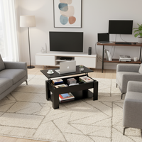 Table basse convertible multifonctionnelle moderne et durable YISI, en vente flash, pour le salon, avec rangement