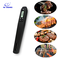 SW termometer daging Digital presisi tinggi, termometer daging baca instan bahan baja tahan karat 304, termometer Digital untuk air BBQ