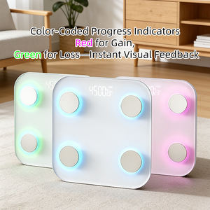 <span class=keywords><strong>Bluetooth</strong></span> Smart Körperfettwaage mit Farbwechselnder LED-Beleuchtung BIA Digitale <span class=keywords><strong>BMI</strong></span> Wasser-Muskel-Tracking 180kg - Product Image 4