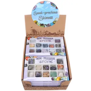 Yase hot ruwe steen natuurlijke edelsteen monsters mineralen collectie doos rots steen met gift display box groothandel