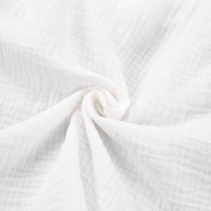 Completo Estivo Bianco a Maniche Lunghe con Pantaloncini in Garza a Doppio Strato per Donna, Ideale per Casa e Aria Condizionata - Product Image 5