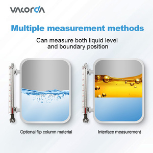 มาตรวัดน้ำอุณหภูมิสูง4-20mA ถังของเหลวเครื่องส่งสัญญาณเซ็นเซอร์บ่งชี้ระดับลูกนกแบบแม่เหล็ก - Product Image 5