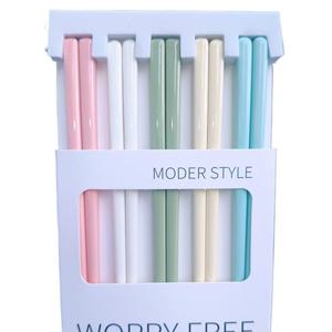 Ceramic Chopsticks Gift <b>Box</b> <b>Macaron</b> Color Food Grade Non Slip Household Tableware For Child Use - Product Image 5