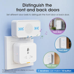 กริ่งประตูไร้สายเอ็มลิลี่ใช้พลังงานจากแบตเตอรี่ สร้างพลังงานเองได้ มีเสียงเรียกเข้า 58 เสียง สำหรับผู้สูงอายุใช้ในบ้าน - Product Image 5