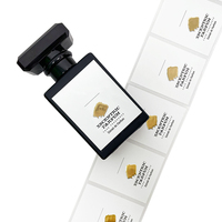 Impression personnalisée à chaud avec logo, étiquette adhésive en vinyle en rouleau pour parfum