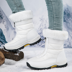 Vendita di qualità da <span class=keywords><strong>donna</strong></span> impermeabile in pelliccia di pecora stivali invernali taglio alto alla caviglia <span class=keywords><strong>scarpe</strong></span> da <span class=keywords><strong>Trekking</strong></span> caldo soletta in cotone buon prezzo per Western - Product Image 5