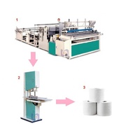 Máquina de processamento de papel higiênico, pequeno modelo semi automático 1092mm