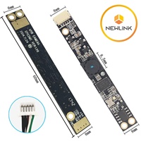 2592x1944 FULL HD Objectif sans distorsion grand Angle et indicateur Webcam LED 5MP Autofocus Masquer Mini Module de caméra Usb avec micro