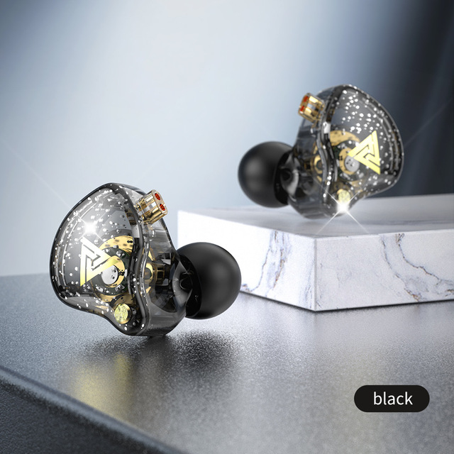 QKZ AK6 PRO HiFi Audiophile In-Ear Wired Headphones Deep Bass 3.5mm Interface for Mobile Phones Computers Cross-Border Earphones