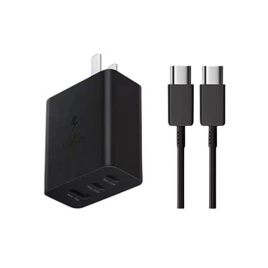 อะแดปเตอร์ชาร์จเร็ว Super PD Type C Trio 65W พร้อมสายชาร์จแบบคิวบ์ สำหรับปลั๊ก US EU UK รองรับการถ่ายโอนข้อมูล Android สำหรับ Samsung สายชาร์จเร็ว - Product Image 6
