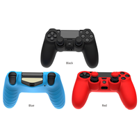 Étui en silicone pour contrôleur de jeu de haute qualité pour contrôleur PS4 étui en caoutchouc souple avec joystick poignées de pouce coque de couverture
