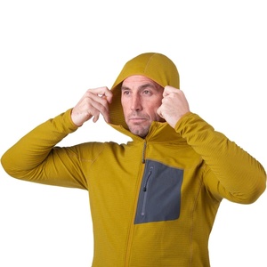 Abbigliamento sportivo all'aperto uomo escursionismo giacca in pile Polor felpe con cappuccio in pile con cerniera completa per la corsa - Product Image 4