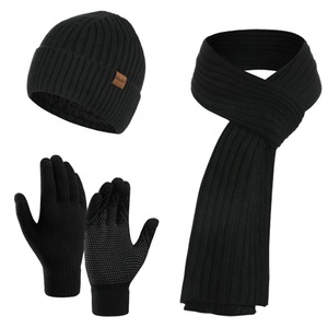 Bộ Khăn Beanie Phổ Biến Bộ Khăn Beanie Chất Lượng Hàng Đầu Mũ Beanie Có Gân - Product Image 3