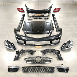 Kit carrosserie <span class=keywords><strong>AMG</strong></span> <span class=keywords><strong>C63</strong></span> neuf pour <span class=keywords><strong>Mercedes</strong></span>-Benz Classe C <span class=keywords><strong>W204</strong></span>, modification et amélioration, pare-chocs avant et arrière. - Product Image 1