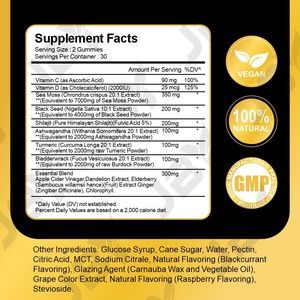 Gummies à l'huile de nigelle JBY, algues marines, ashwagandha, complément alimentaire pour la croissance des cheveux, gummies à l'huile de nigelle biologique - Product Image 3