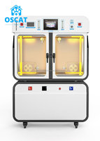 Incubateur ICU vétérinaire OSCAT pour soins intensifs, oxygénothérapie et traitement à la lumière bleue