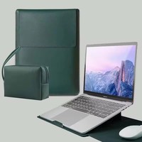 Housse fine pour ordinateur portable, non magnétique, avec support, 11 12 13 14 15, sac de protection avec pochette pour Macbook Huawei Xiaomi Notebook