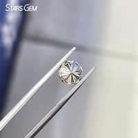 Moissanite de laboratoire Starsgem, taille brillant rond, 1 carat, couleur café, 6,5 mm, prix de gros pour la fabrication de bijoux