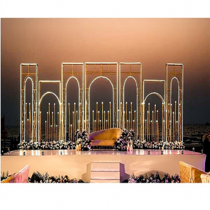 Outdoor Wedding FRP <b>Arch</b> Fiber Panel Drape <b>Decorations</b> for Stage Carton Packing Shobha Jain Impex Delhi India - Product Image 1