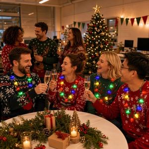 Christmas Party Led Jumbo <b>Bulb</b> Necklace Pendant with 3 <b>Light</b> Settings for Family Gatherings Rave Costume Accessores bar Parties - Product Image 2