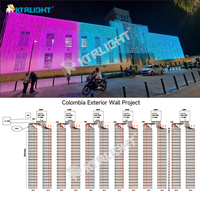 Rideau lumineux LED de Noël extérieur en gros, affichage à pixels, indice de protection IP68, contrôle par application, DC 12V, RGB, 25M/50M/100M, matériau plastique