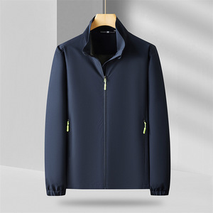 Men Lightweight <b>Stand</b> Up Collar Windbreaker Full Sleeve Outdoor Sportswear Autumn Workwear Team Building Jacket Custom Logo - Product Image 1