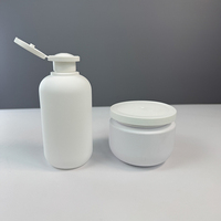 Bouteille blanche écologique Hengjian de 300 ml (10 oz) avec bouchon à clapet, idéale pour l'emballage de gel douche et de savon liquide