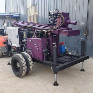 맞춤형 유압 바퀴 드릴링 머신 휴대용 최대 300 미터 지하 깊은 우물 구멍 드릴링 머신 - Product Image 4