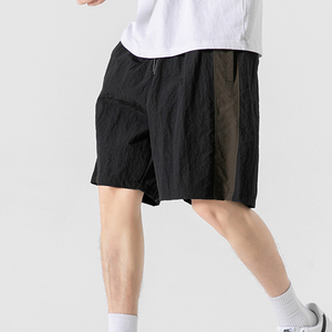 Shorts de sport pour hommes de qualité supérieure, design original, confortables, séchage rapide, respirants, taille mi-haute, fermeture élastique, motif uni - Product Image 2