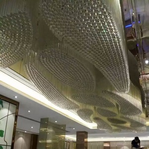 Personalizzazione Standard del cliente dell'hotel grande lampadario di lusso moderno di illuminazione di cristallo - Product Image 6
