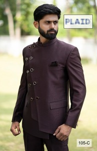 Traje de chaqueta de fiesta Premium para hombre con chaleco y pantalones bordados para bodas tradicionales y funciones familiares - Product Image 3