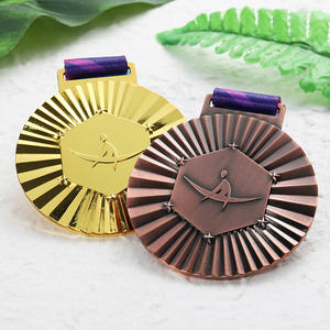 Yüksek Kaliteli Madalyalar Spor Metal 2 Renk Kaplama Kabartmalı Jimnastik Madalyaları Çift Taraflı Logo Harfli Madalyalar Kişiselleştirilebilir - Product Image 2