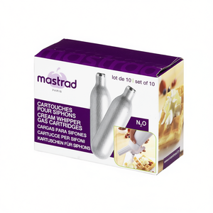 Cartouches de gaz N2O Mastrad pour siphons à crème, lot de 10 - Product Image 2
