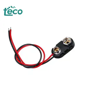 Pince de batterie 9V Câble de bouton de batterie 9V Prise d'alimentation CC