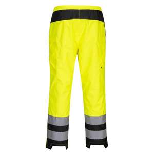 PORTWEST - PW386YBRL PW3 High visibility yellow/<b>black</b> women's rain <b>trouser</b> - EAN 5036108350155 HI-VIS <b>WORKWEAR</b> - Product Image 2