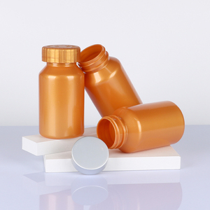 Customized Orange <b>Bottle</b> PET Plastic Pharmaceutical Packaging Capsule <b>Bottle</b> for Health Products Medicine <b>Pill</b> with Screw Cap - Product Image 1