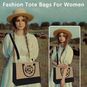 <span class=keywords><strong>Sac</strong></span> fourre-tout en jute cadeau <span class=keywords><strong>personnalisé</strong></span> pour mariage anniversaire plage vacances cadeau pour femmes <span class=keywords><strong>maman</strong></span> enseignants amis demoiselles d'honneur - Product Image 2