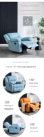 Fauteuil simple moderne haut de gamme multifonctionnel pour salon, salon de manucure, cinéma - Fauteuil relaxant avec bain de pieds électrique en cuir PU et métal