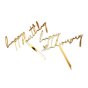 ท็อปเปอร์เค้กอะคริลิค รูปน้ำผึ้งและน้ำตาลหวาน สำหรับตกแต่งเค้กวันเกิด วันครบรอบ งานปาร์ตี้ - Product Image 5