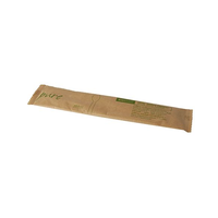 Cuillère en bois de bouleau jetable d'approvisionnement d'usine emballée avec pochette