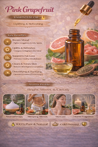 Pink Grapefruit <b>Essential</b> <b>Oil</b> Pure Natural Grapefruit <b>Oil</b> <b>for</b> Aromatherapy Skin Care Hair Care Massage <b>Diffuser</b> Use Bulk Supply - Product Image 2