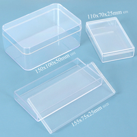 Boîte rectangulaire transparente SUNSHING Factory, boîte cadeau rigide, boîte de rangement pour pâtisserie, nourriture, bijoux, boîtes de présentation en plastique avec couvercle