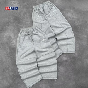 Özel Dikişli Büyük Beden Bol Paçalı Cepli Jogger Pantolonlar Yüksek Kaliteli Y2K İpli Vintage Bol Geniş Paçalı Eşofman Altı Erkek - Product Image 1