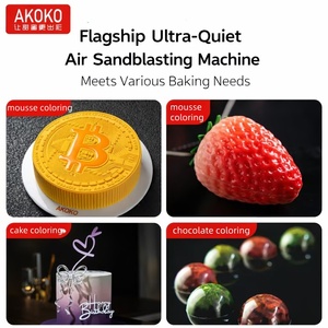 Pistolet à pulvérisation professionnel AKOKO pour pâtisserie au chocolat français, application uniforme de mousse, aérographe pour desserts - Product Image 2
